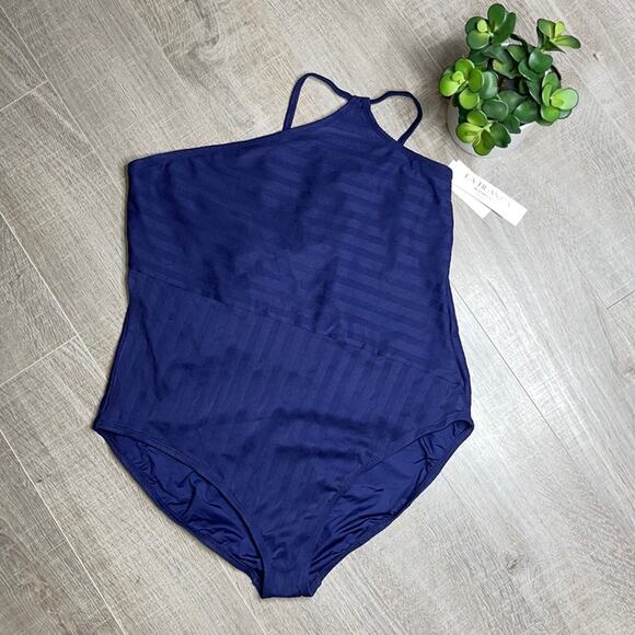 LA BLANCA Women's Island Goddess One Shoulder One Piece Swimsuit - Picture 3 of 13